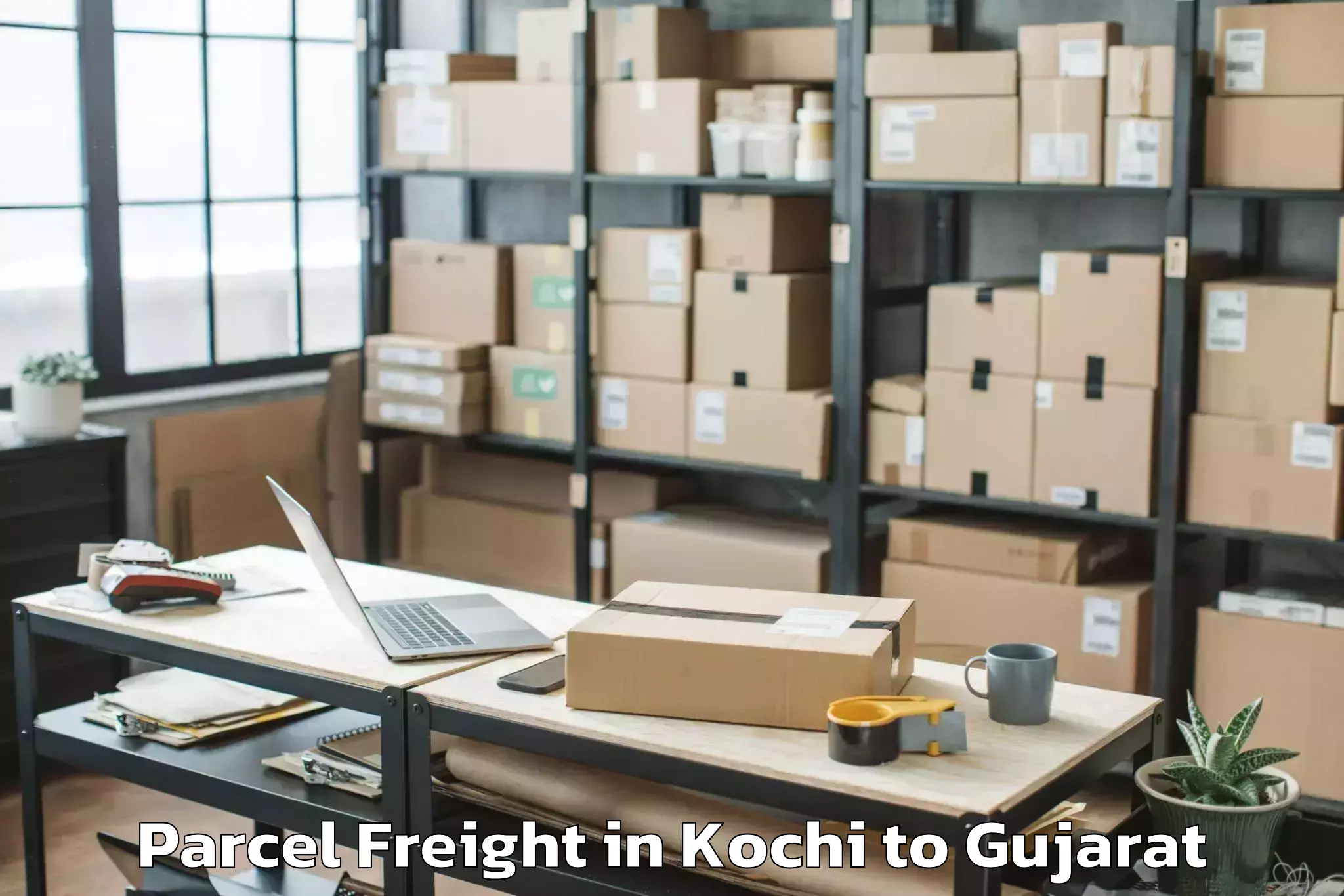 Kochi to Ganpat University Mehsana Parcel Freight